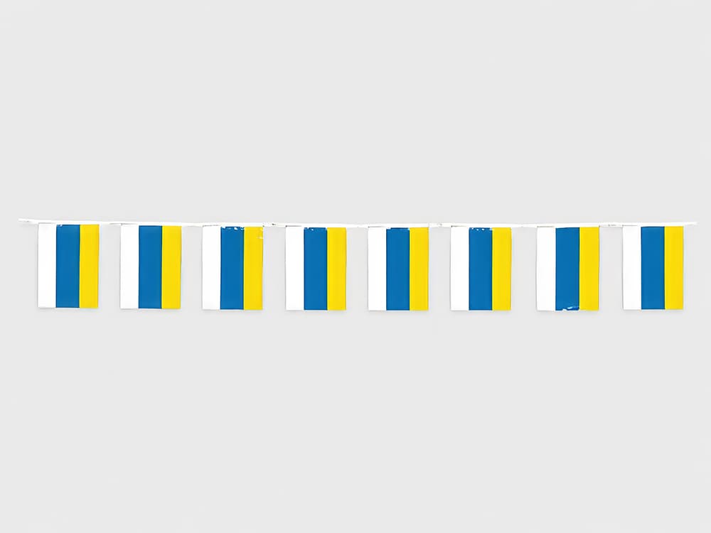 Pose med 50 m flag fra De Kanariske Øer, plastik, 20 × 30 cm