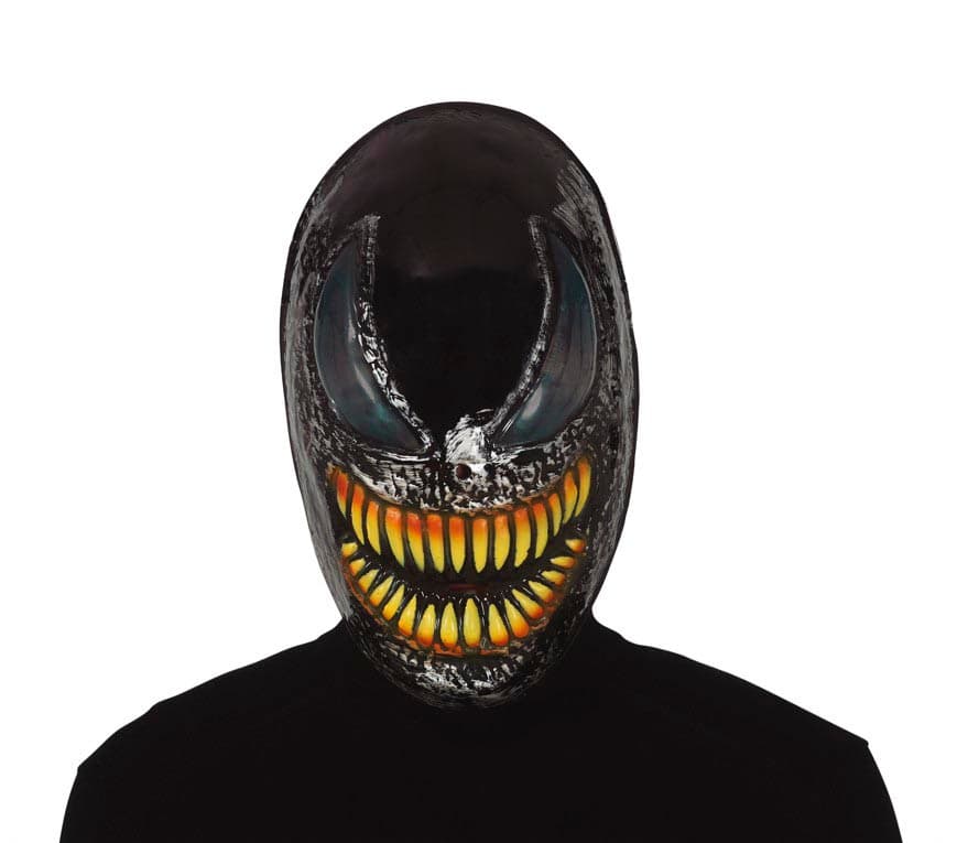 Sort heltemaske i PVC