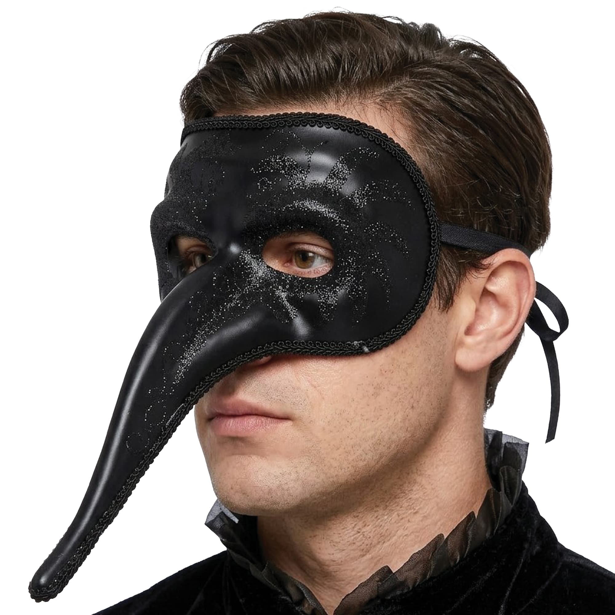 Venetiansk glimmermaske, sort