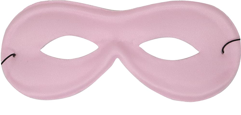 Pierrot-maske i silke, lyserød, "Extra"