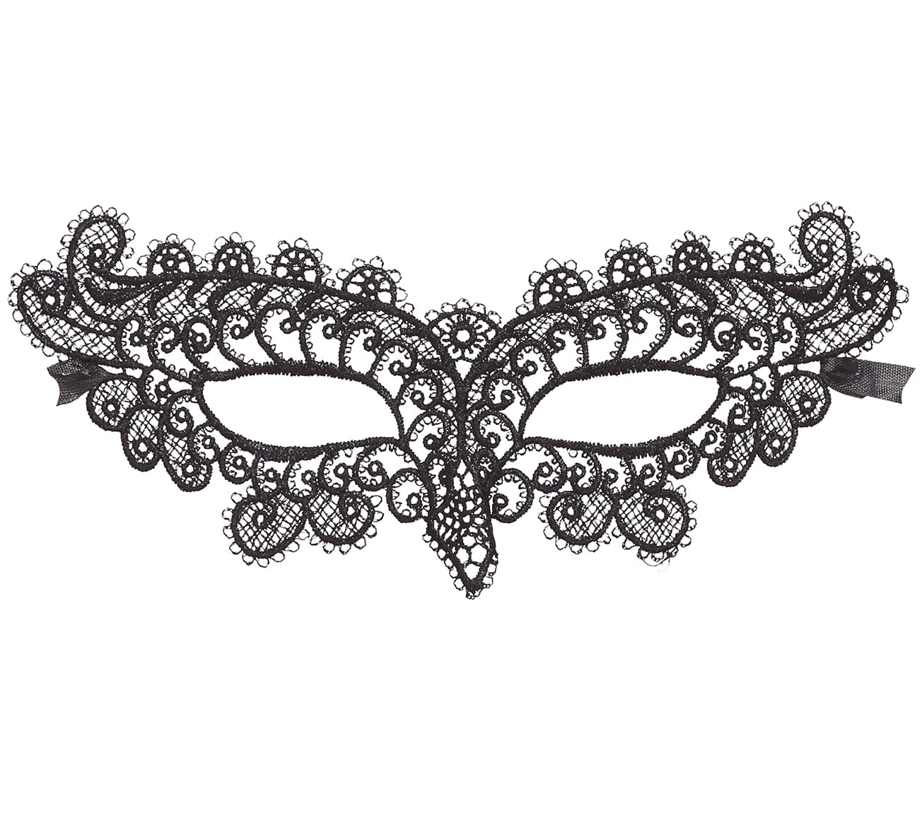 Broderet sommerfuglemaske, sort
