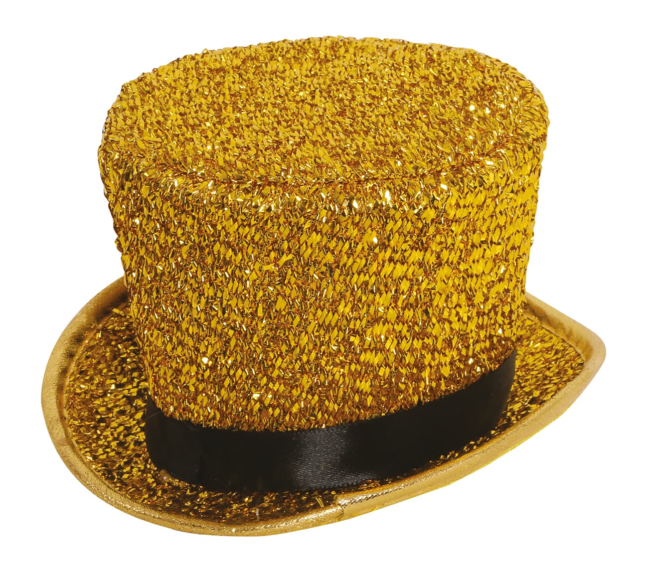 Mini høj hat, blank guld