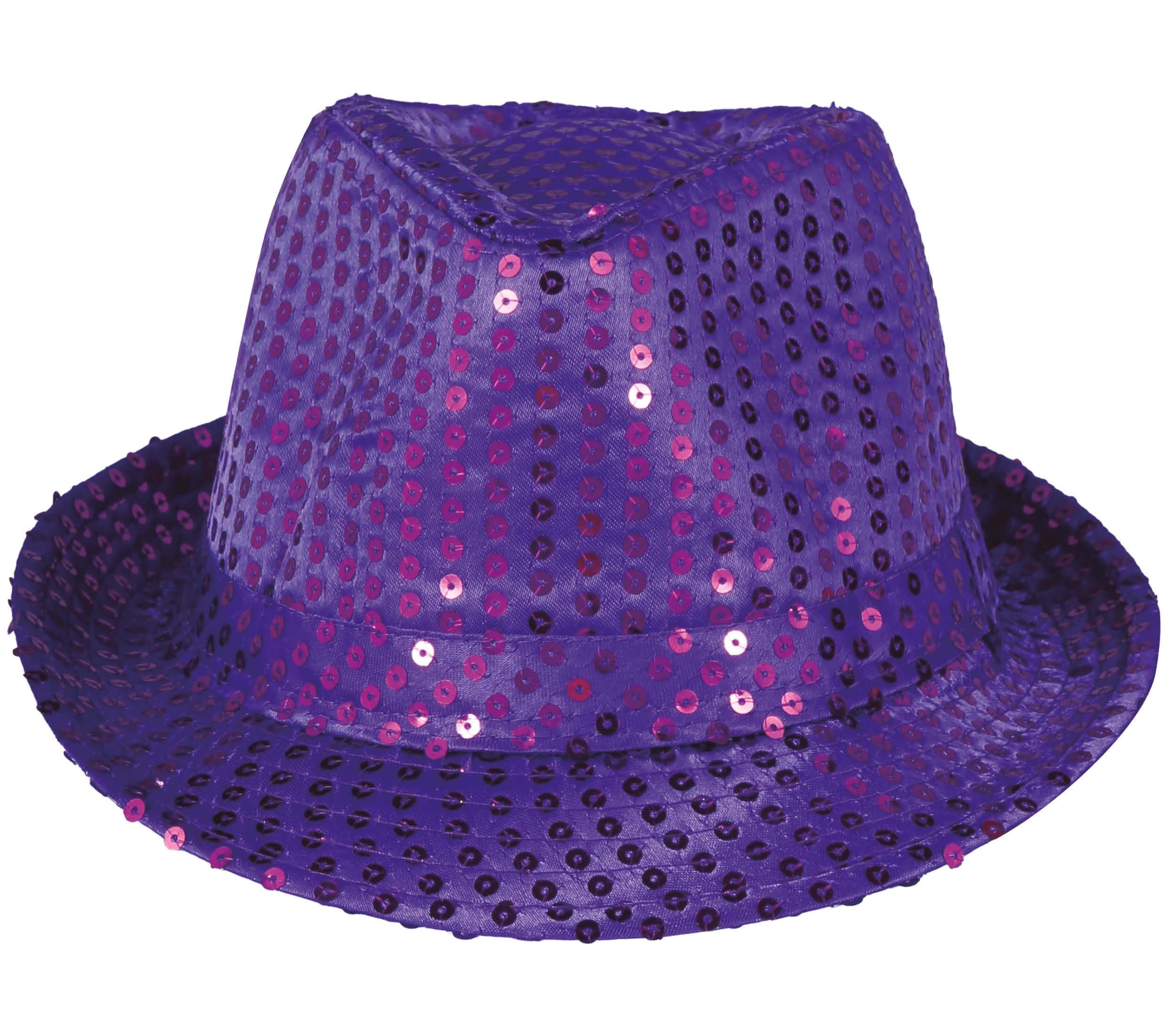 Lilla pailletbesat gangsterhat