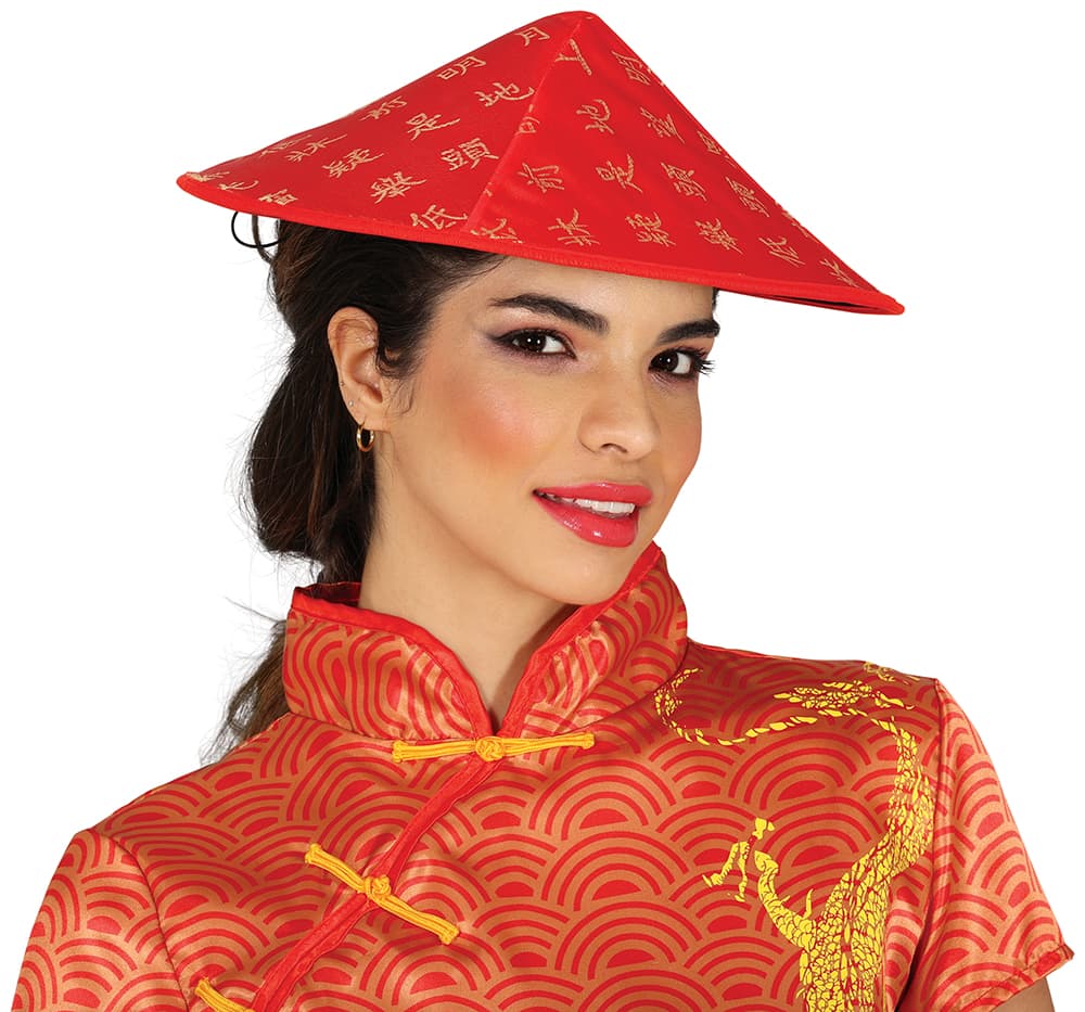 Rød japansk hat