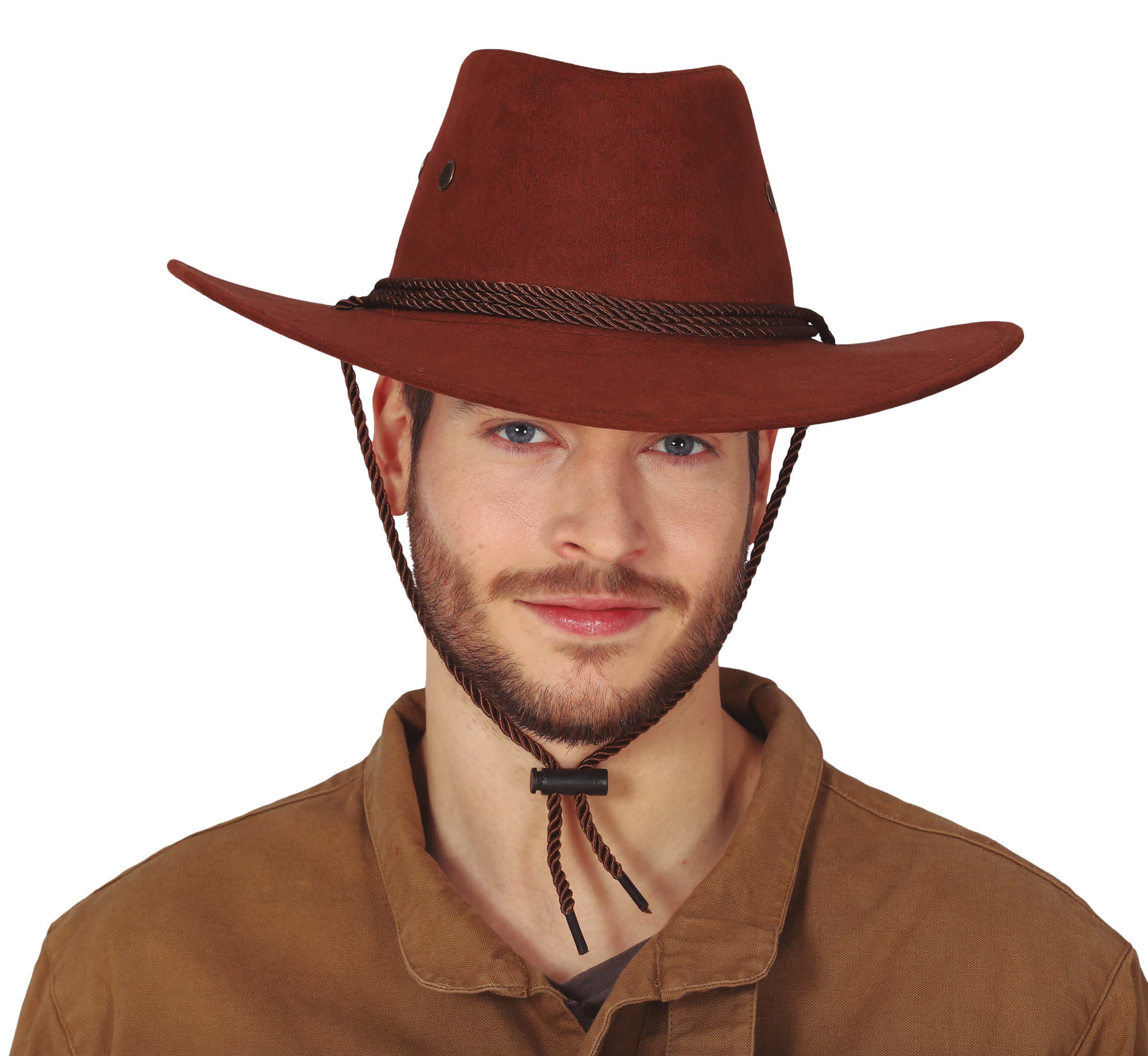 Brun cowboyhat, ekstra stor