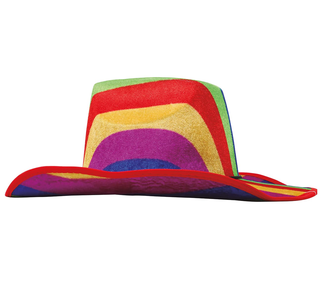 Flerfarvet cowboyhat