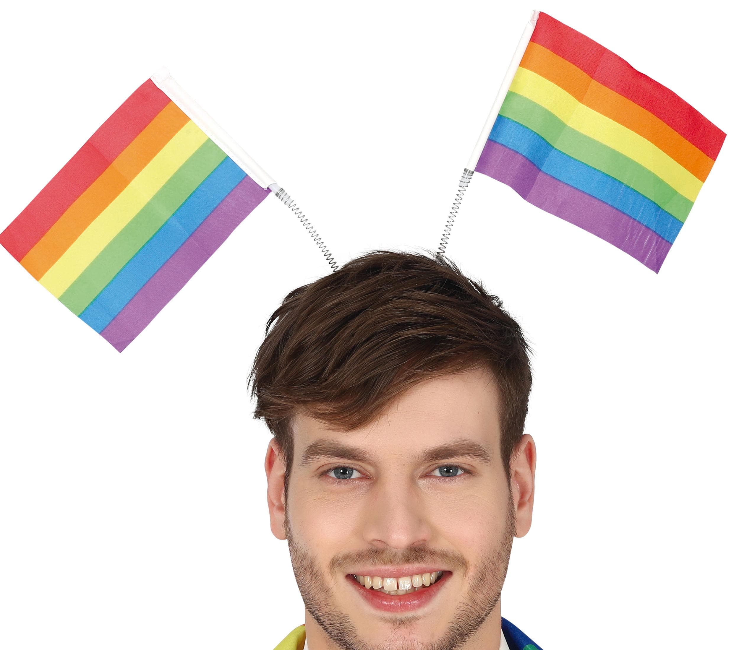 Hårbøjle med regnbueflag
