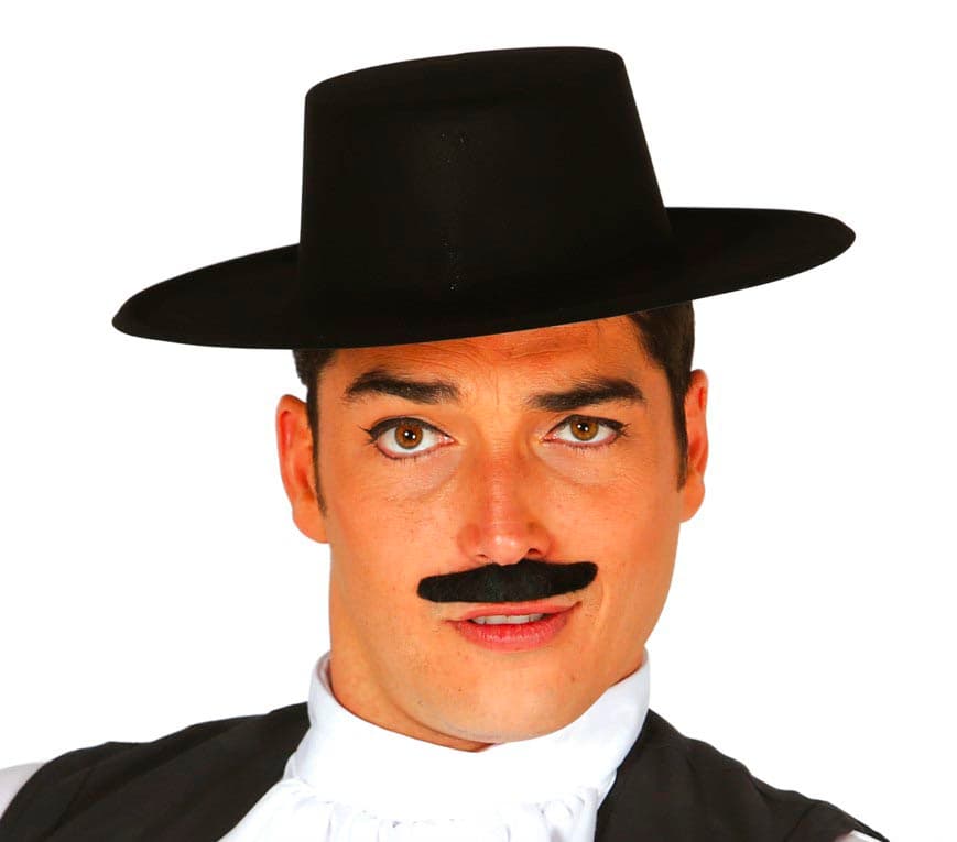 Sort flamencohat i flock