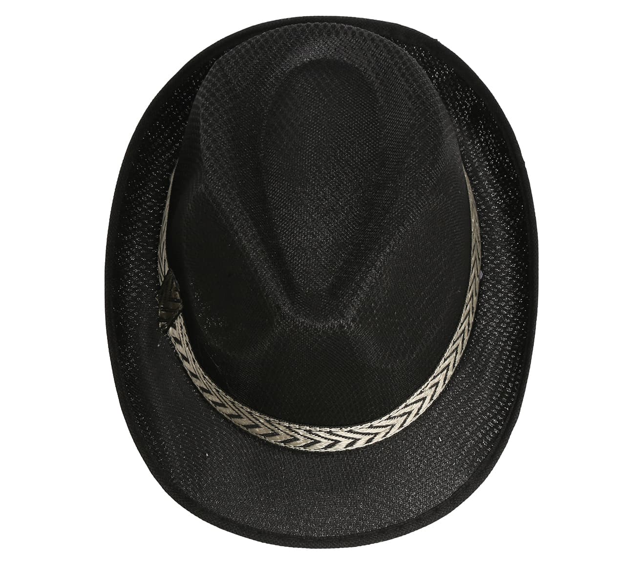 Sort gangsterhat, ca. 38 cm