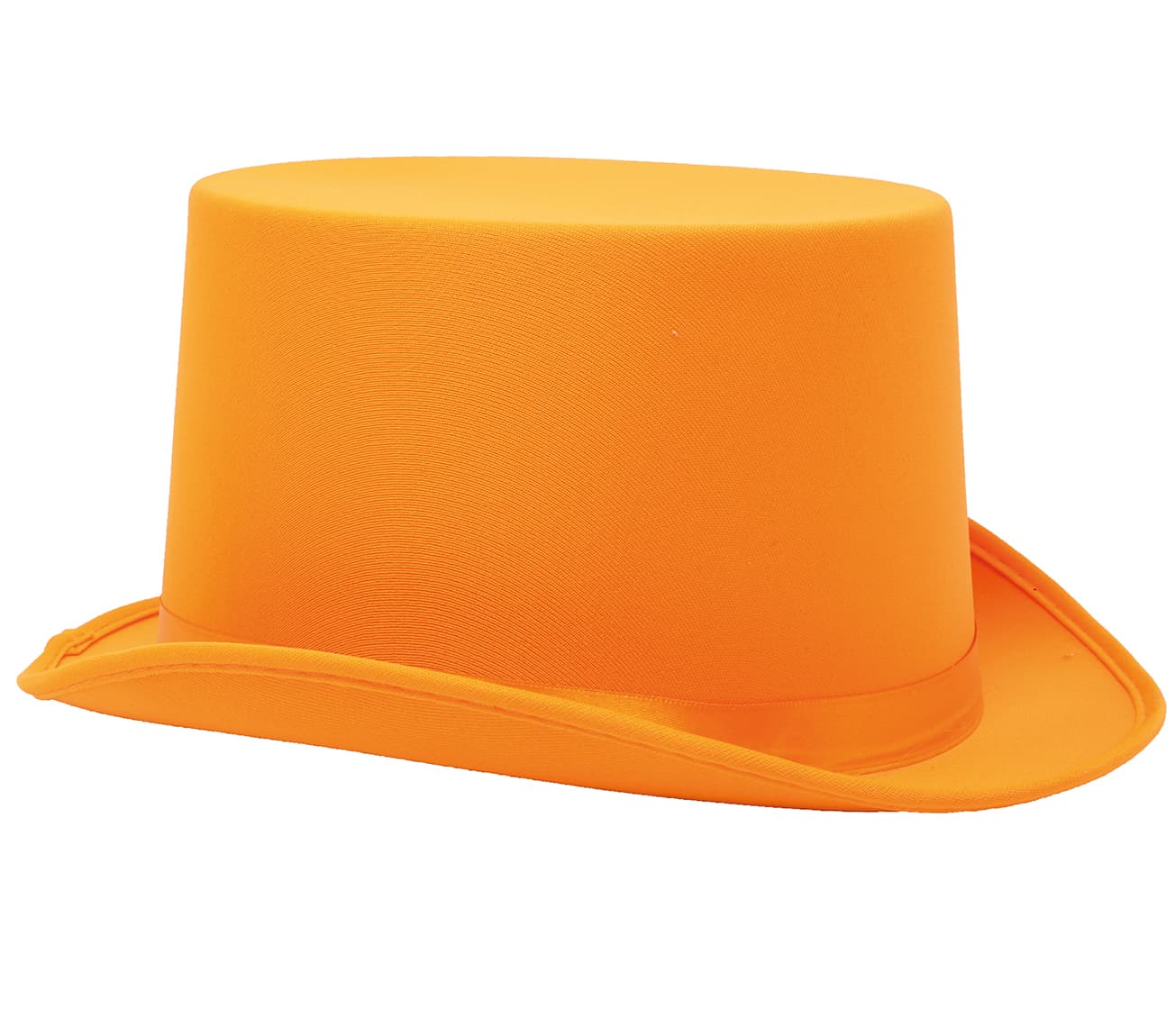 Orange høj hat i satin, høj kvalitet