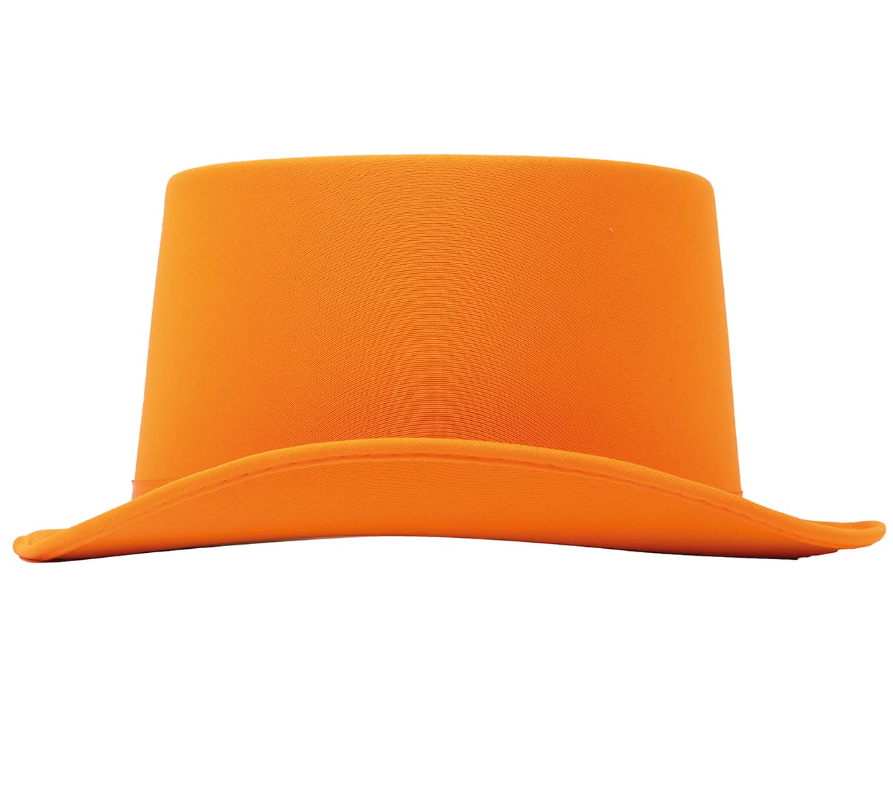 Orange høj hat i satin, høj kvalitet