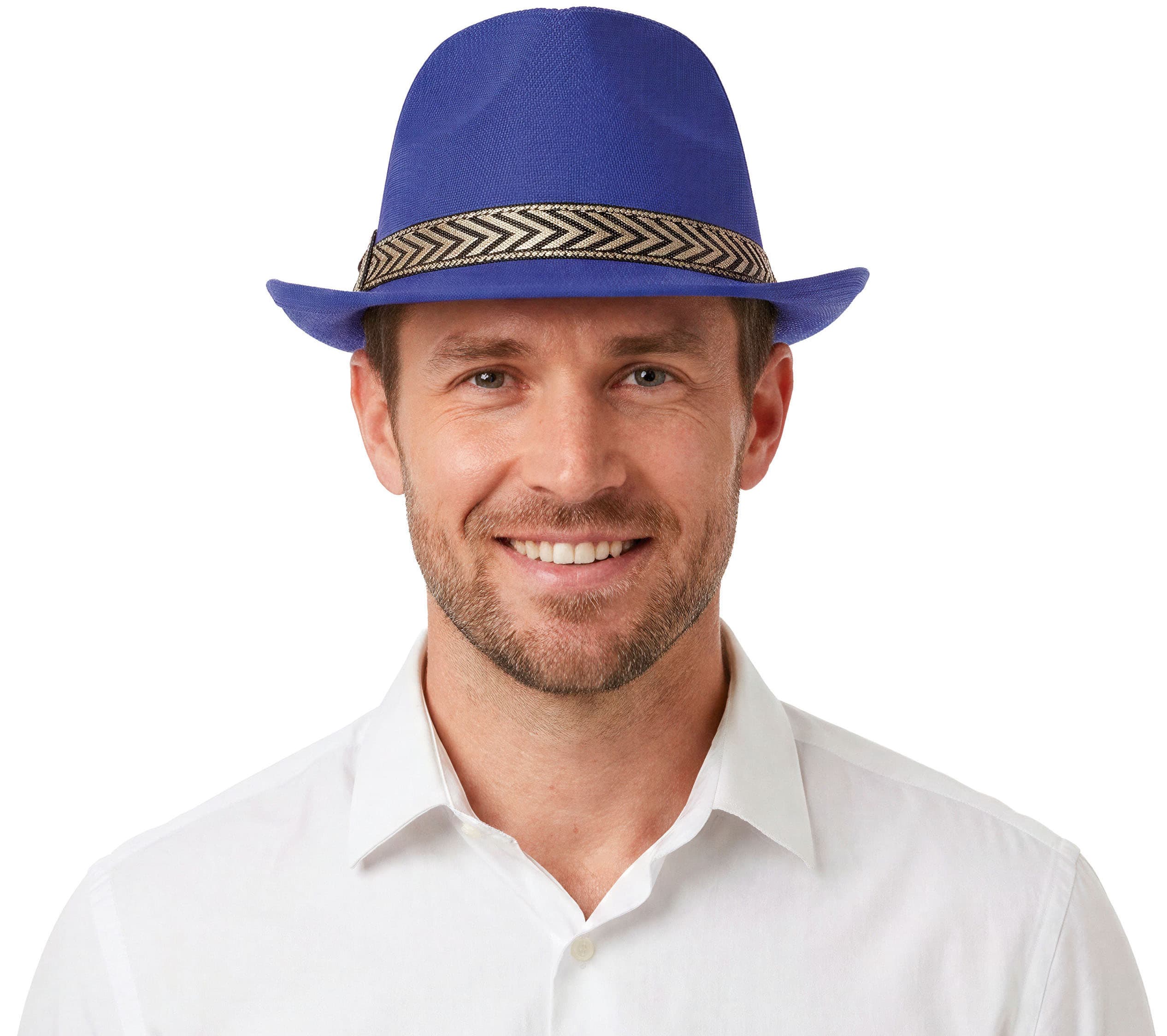 Blå gangsterhat