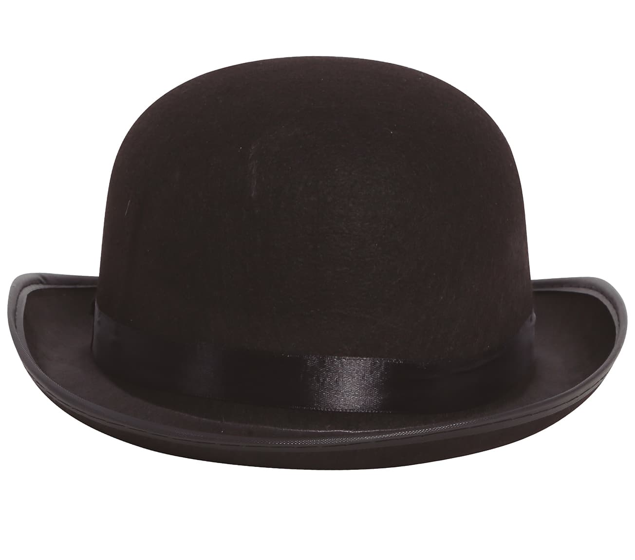 Sort bowlerhat i filt