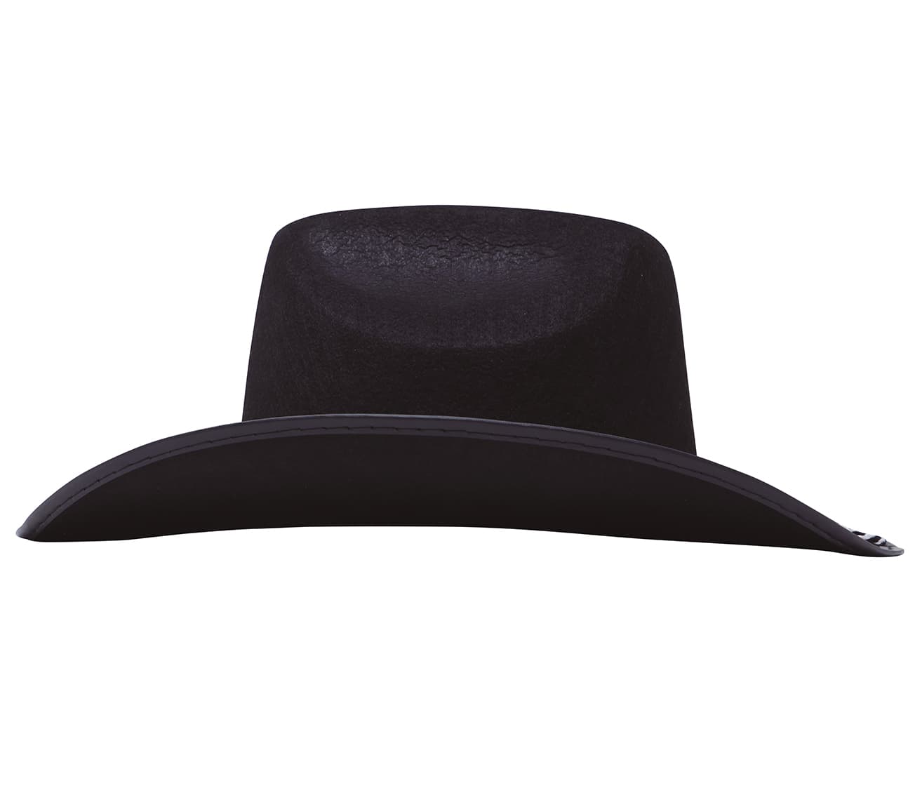Sort cowboyhat i filt