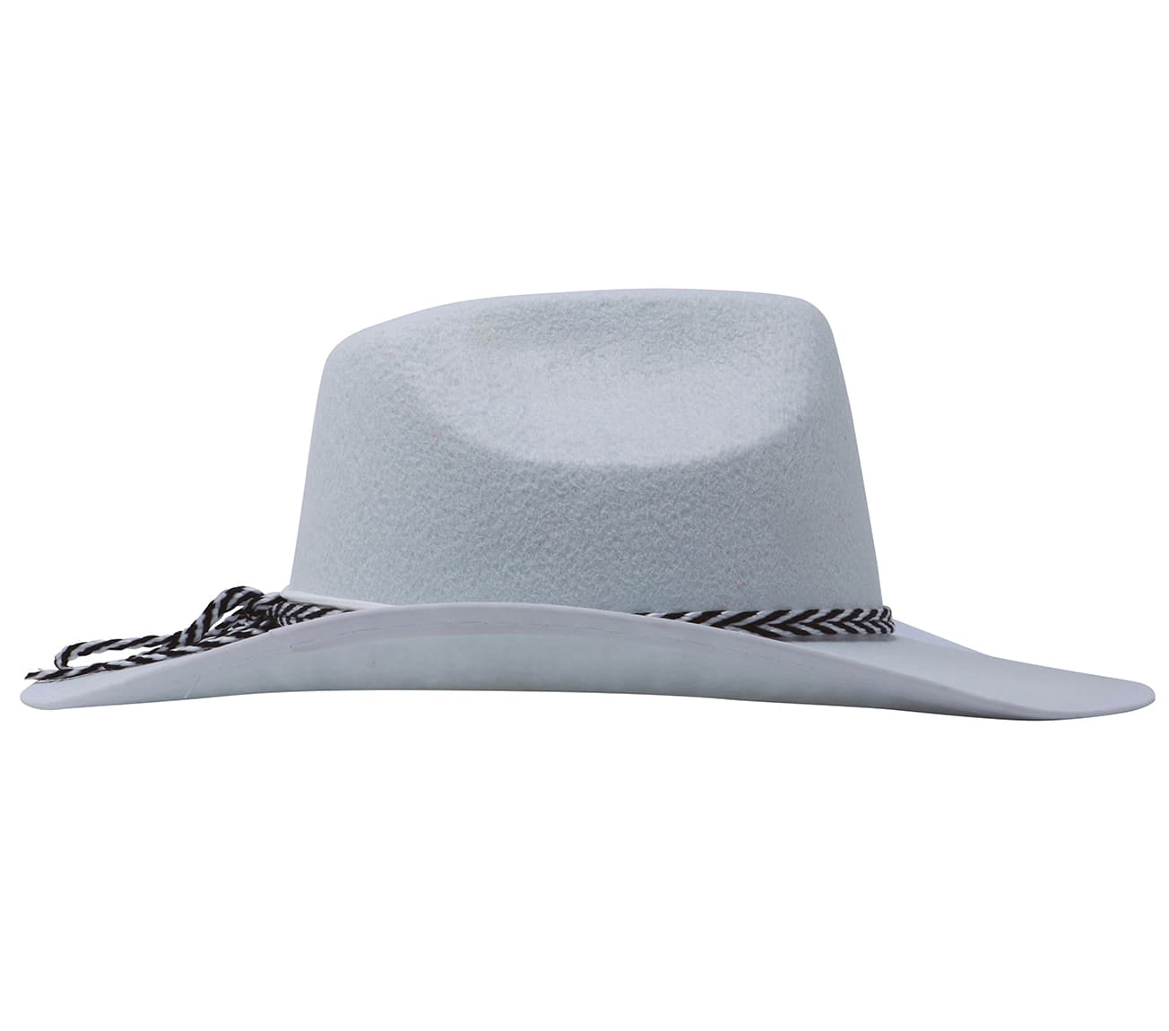 Hvid Dallas-hat i filt