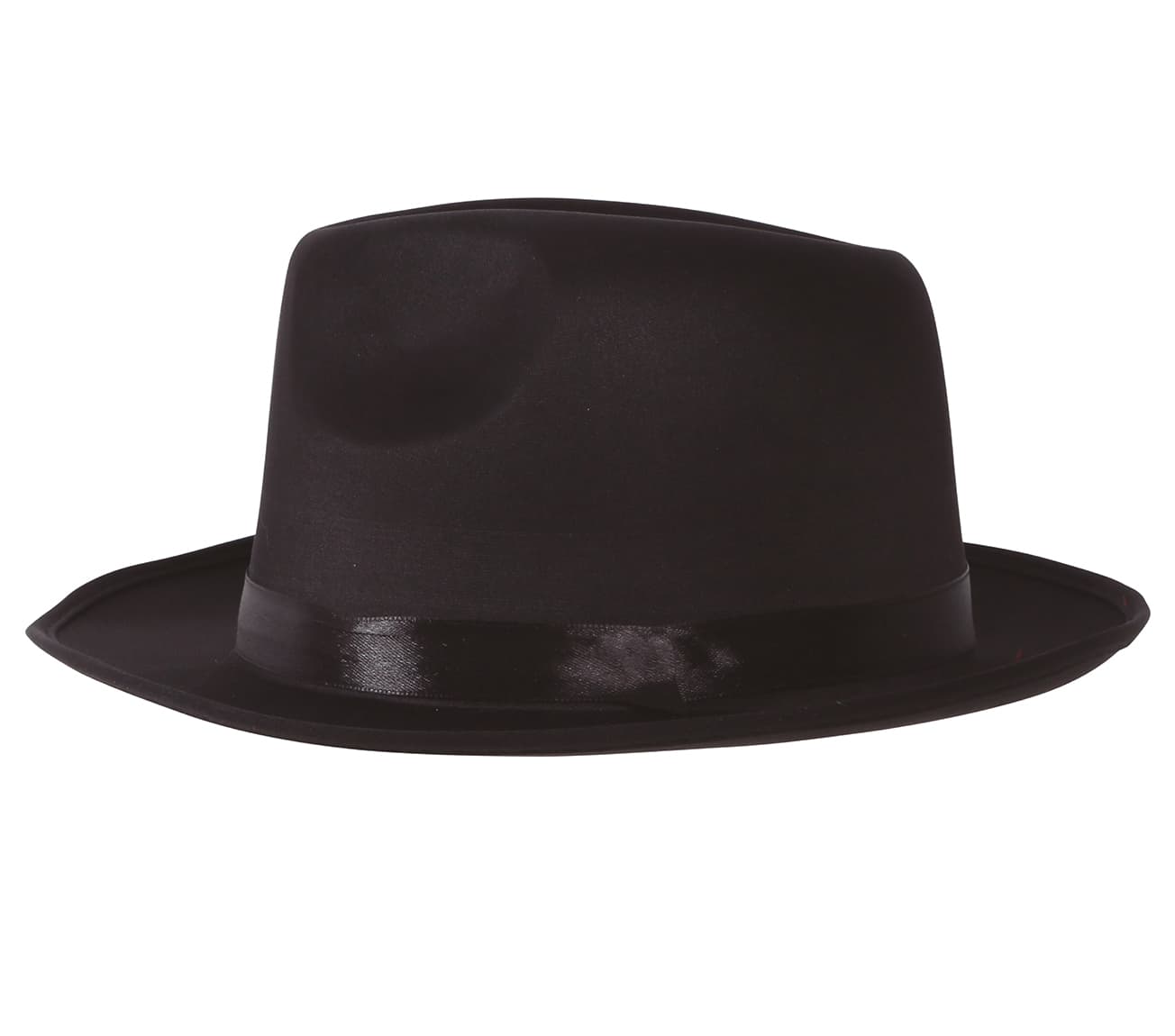 Sort gangsterhat i stof