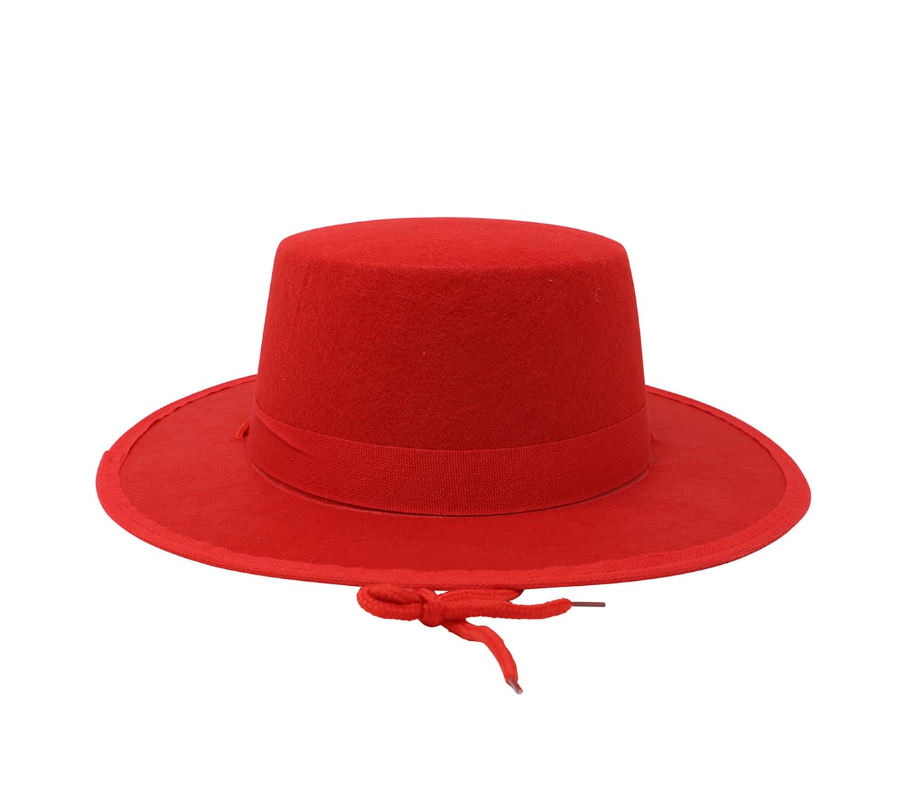 Rød flamencohat i filt