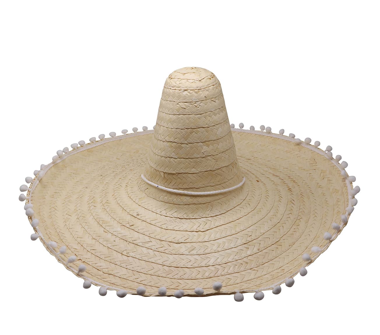 Mexicansk stråhat 60 cm, stråfarvet
