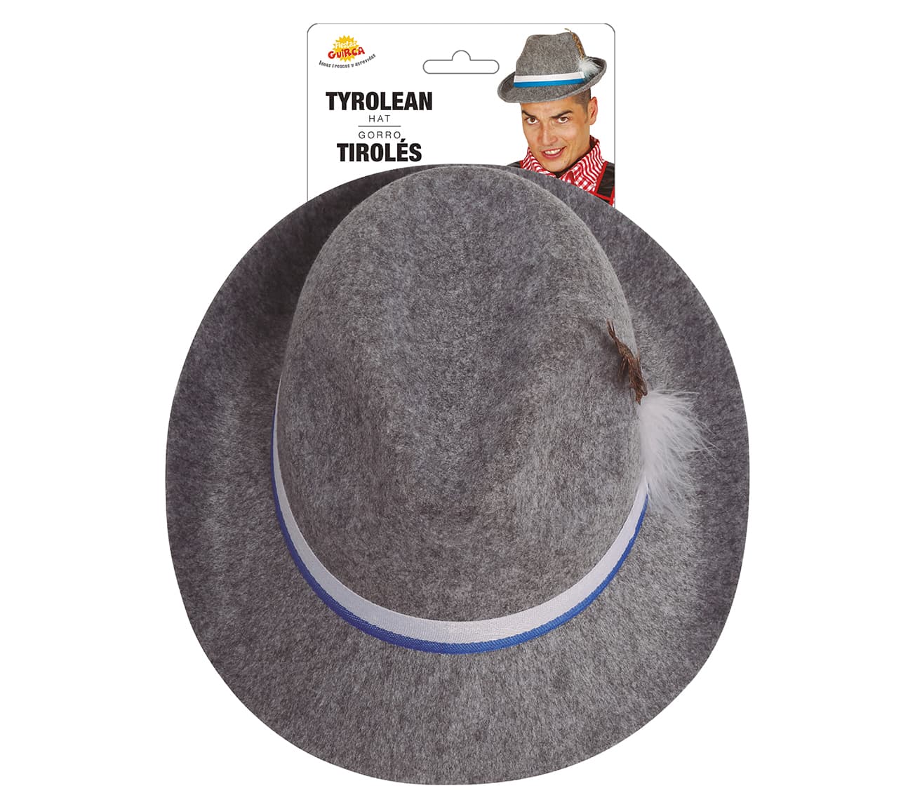 Tyrolerhat, grå