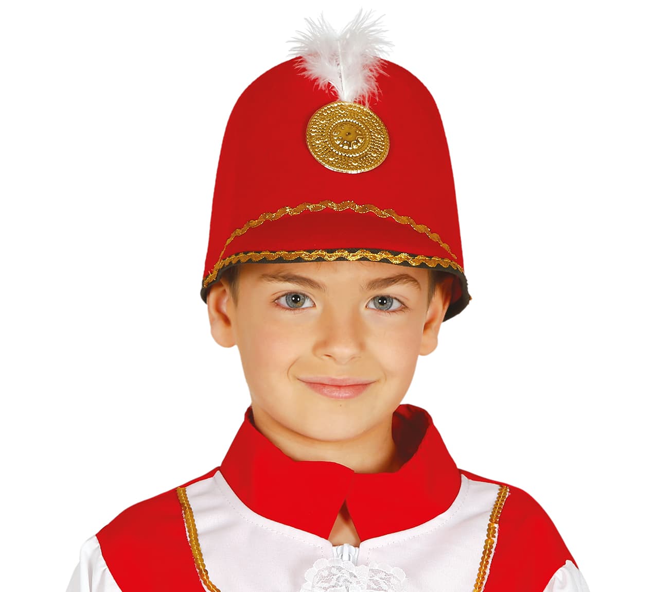 Rød majorettehat