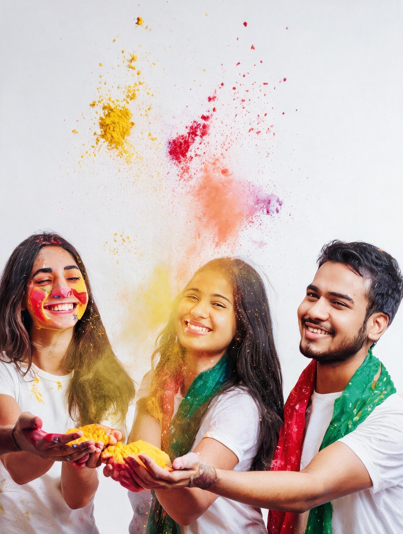 Holi-festivalpulver, gult, 200 g