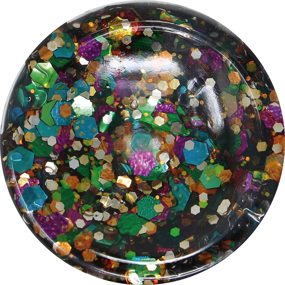 Bøtte med flerfarvet glimmergel, 20 g