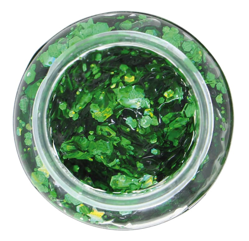Mørkegrøn glimmergel, 20 g