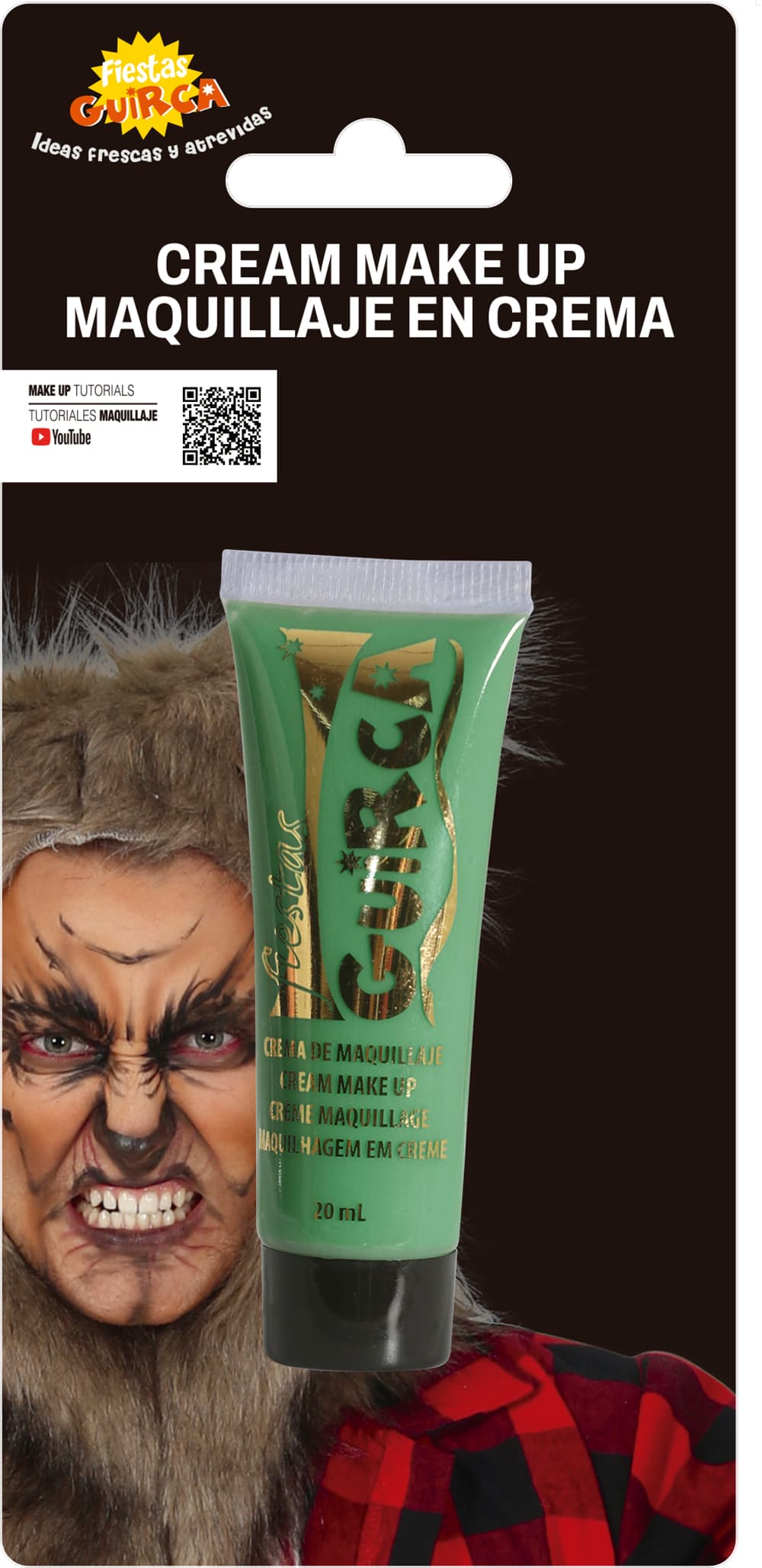 Cremesminke i tube, 20 ml, mørkegrøn