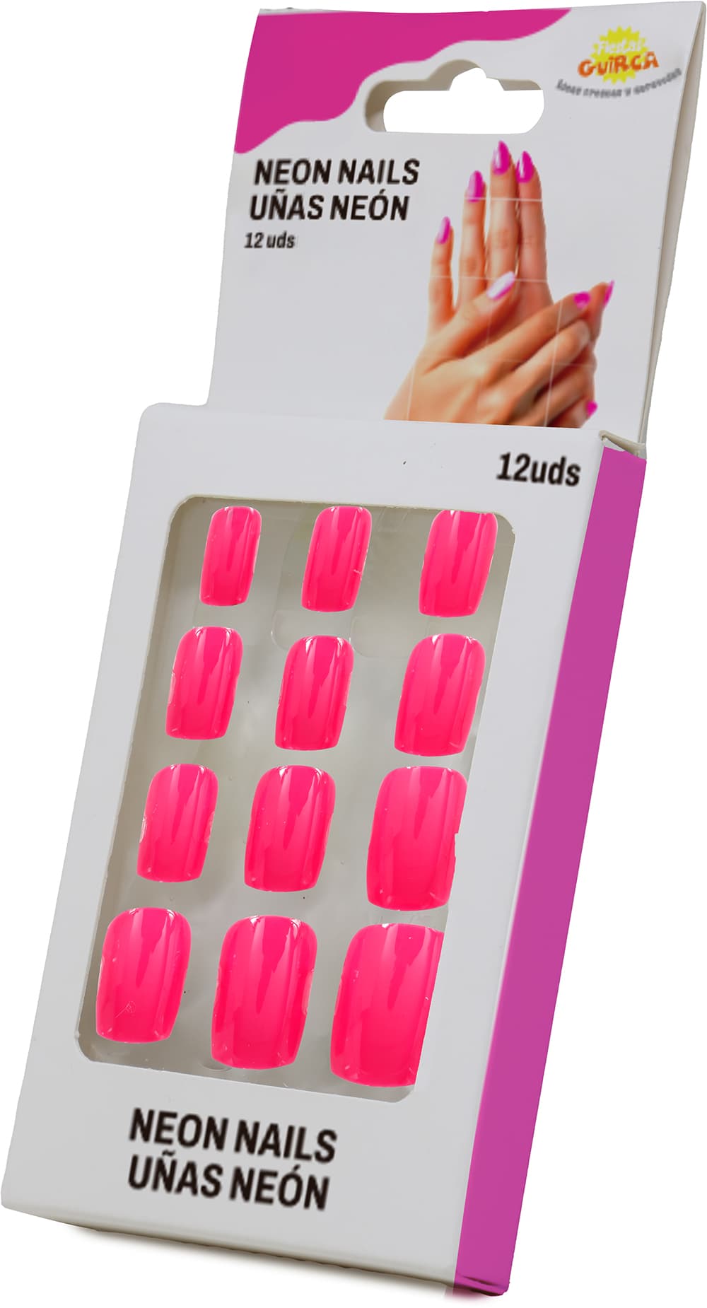 12 neonpink negle til voksne