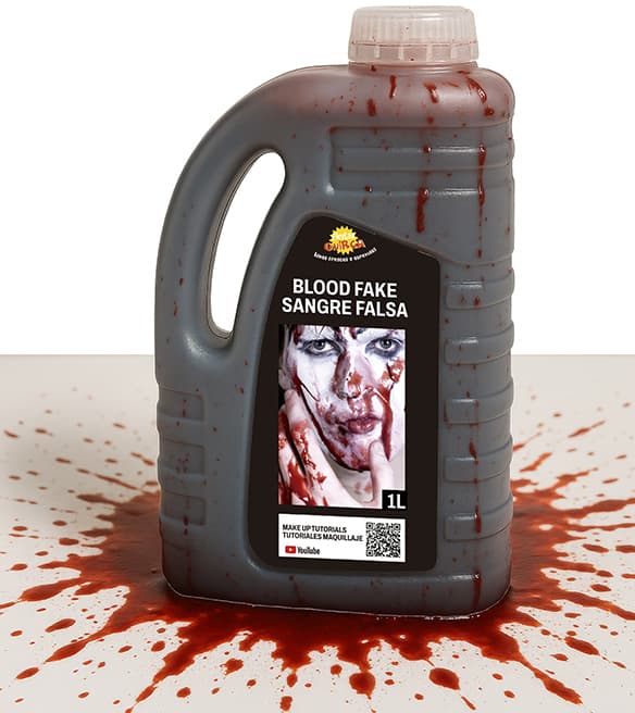 1 liter flaske med blod
