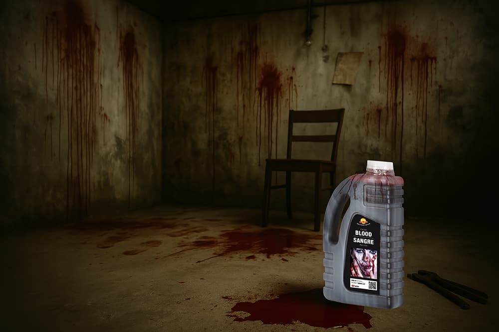 1 liter flaske med blod