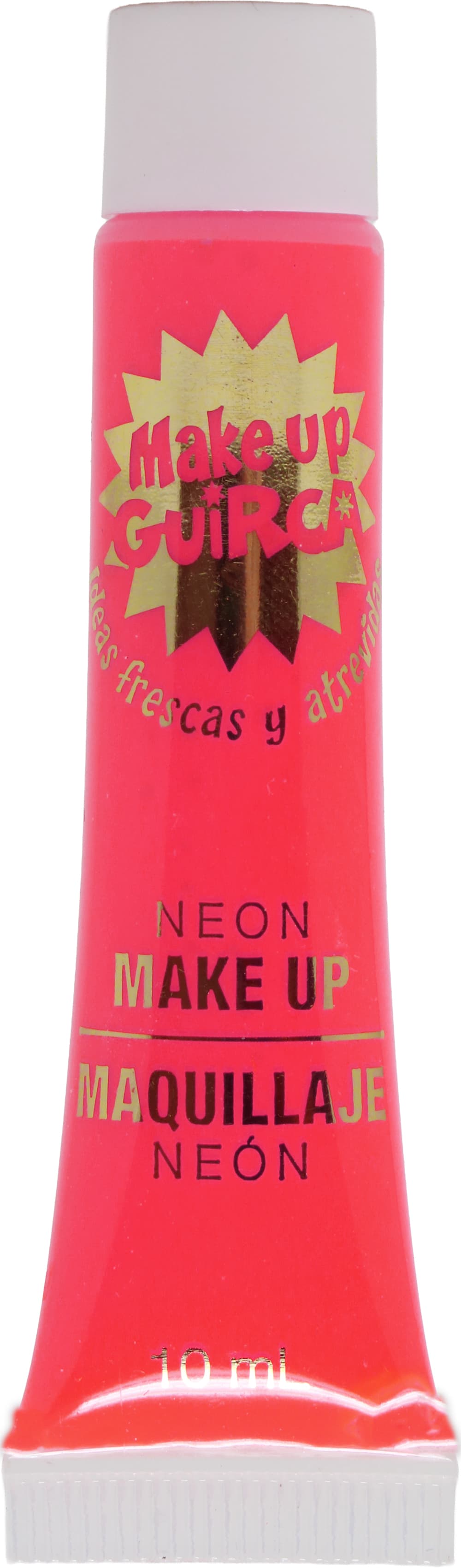 Neonrød sminke i tube, 10 ml