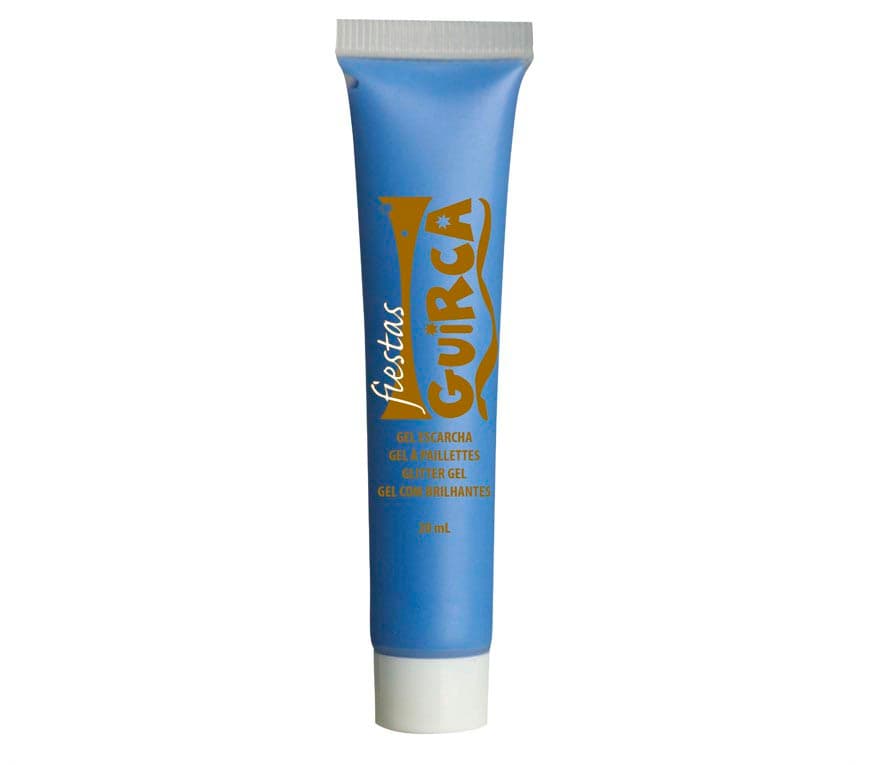 Lyseblå vandbaseret sminke i tube, 20 ml