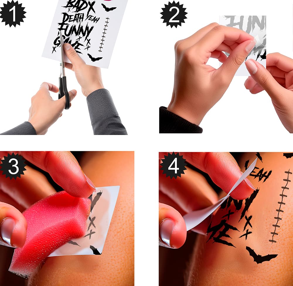 Mr. Smile-tatoveringer 30 × 14 cm