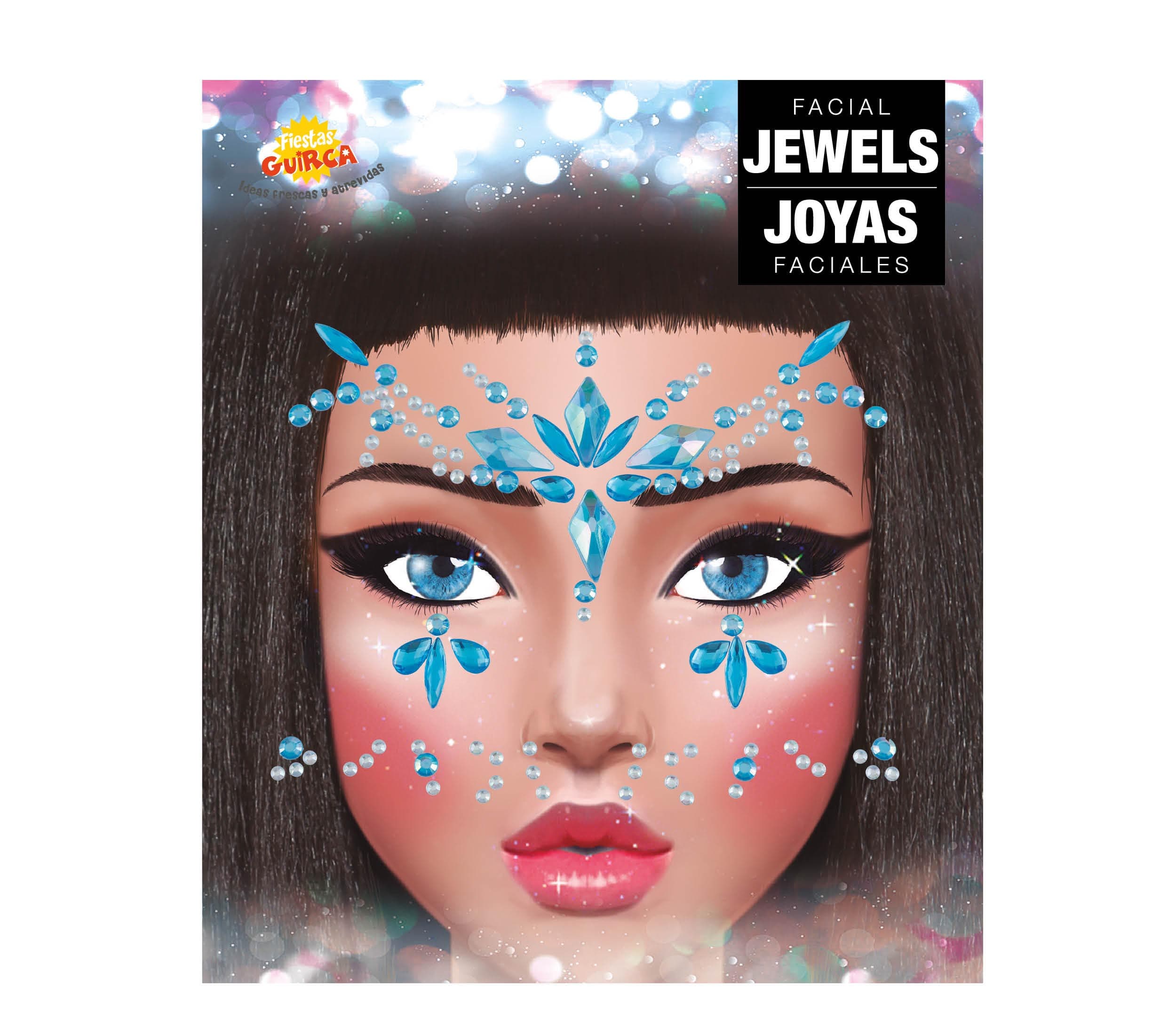 Ansigts- og fingersmykker, blå