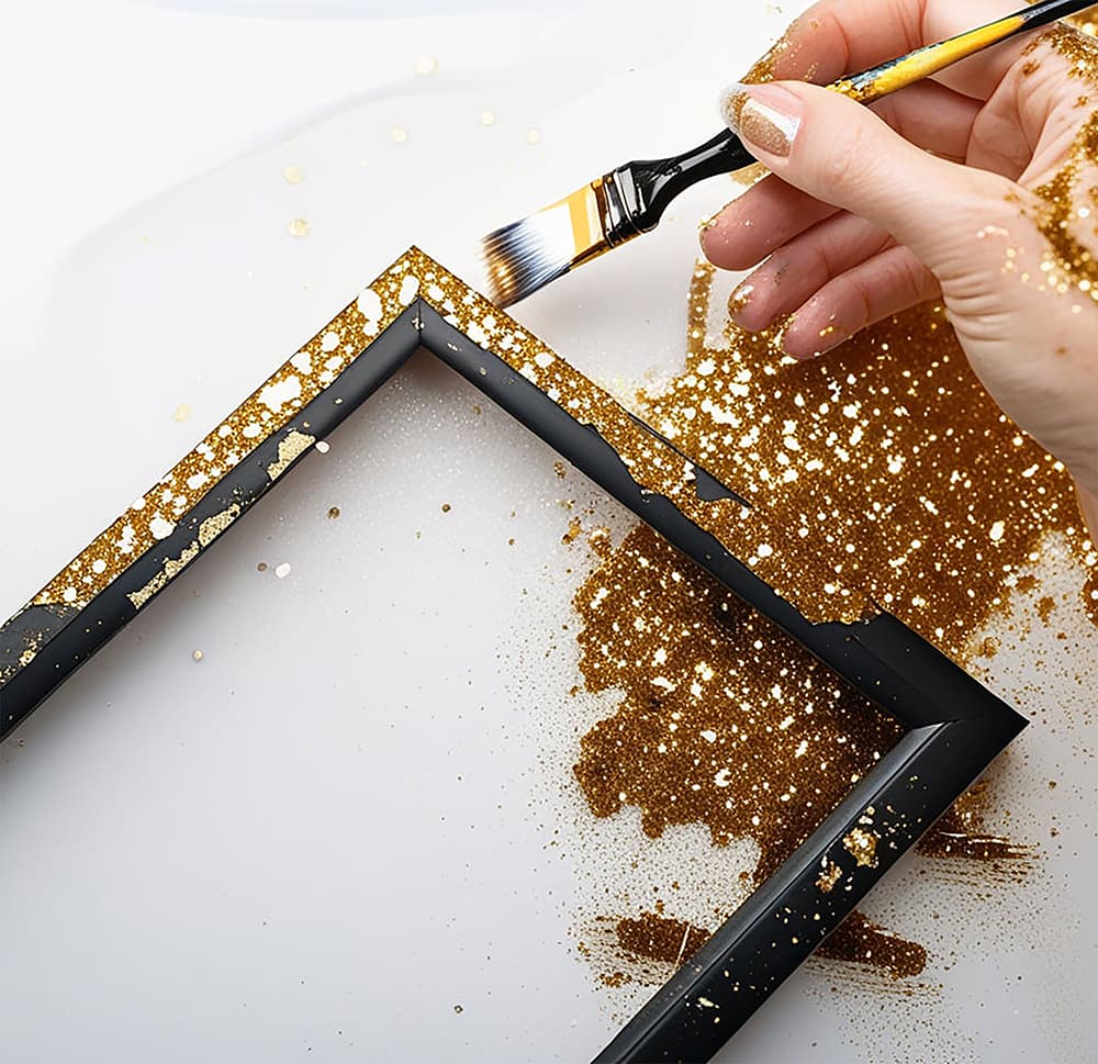 1 krukke biologisk nedbrydeligt glimmer, 10 g, guld