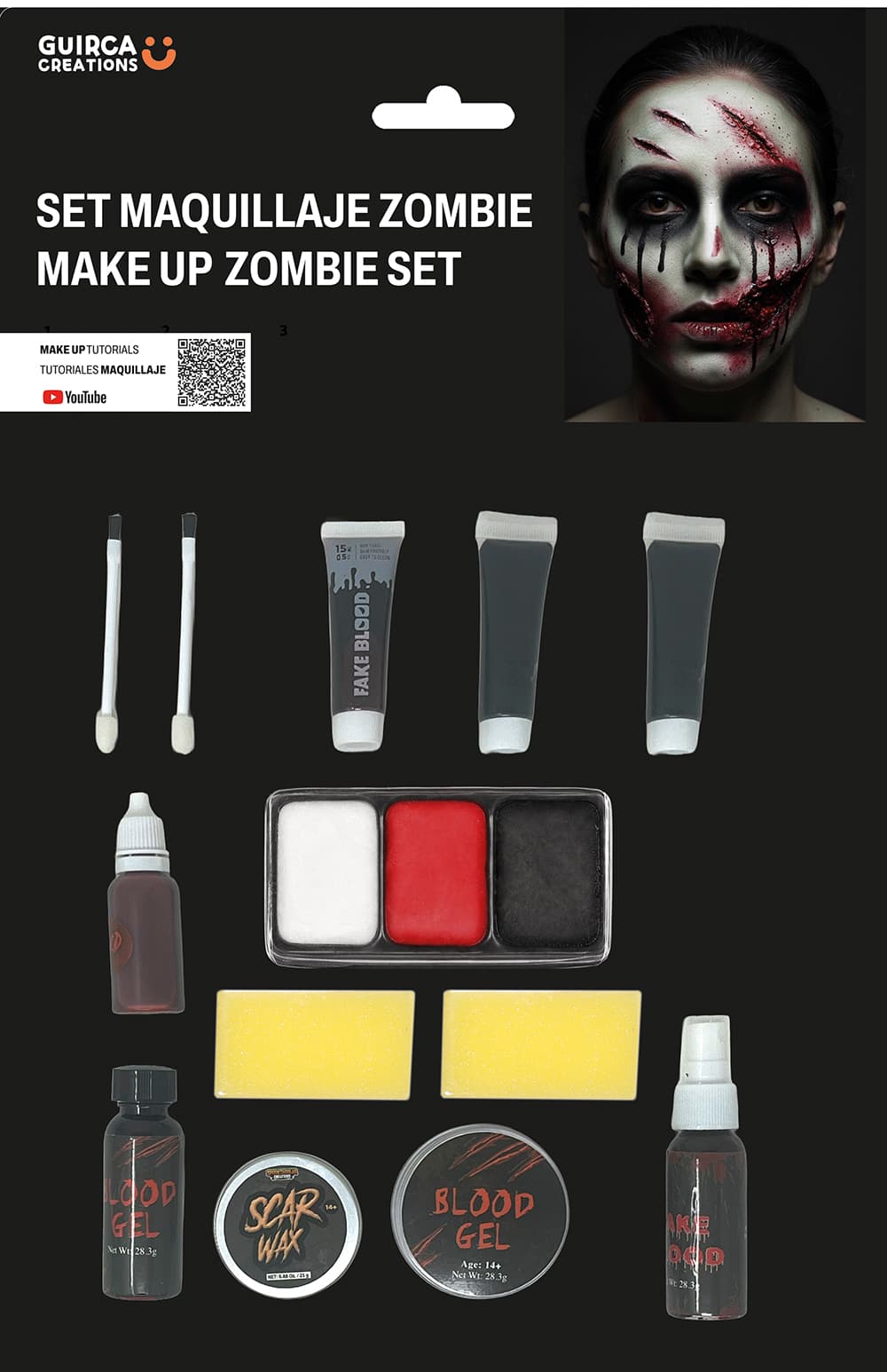 Zombiesminkesæt