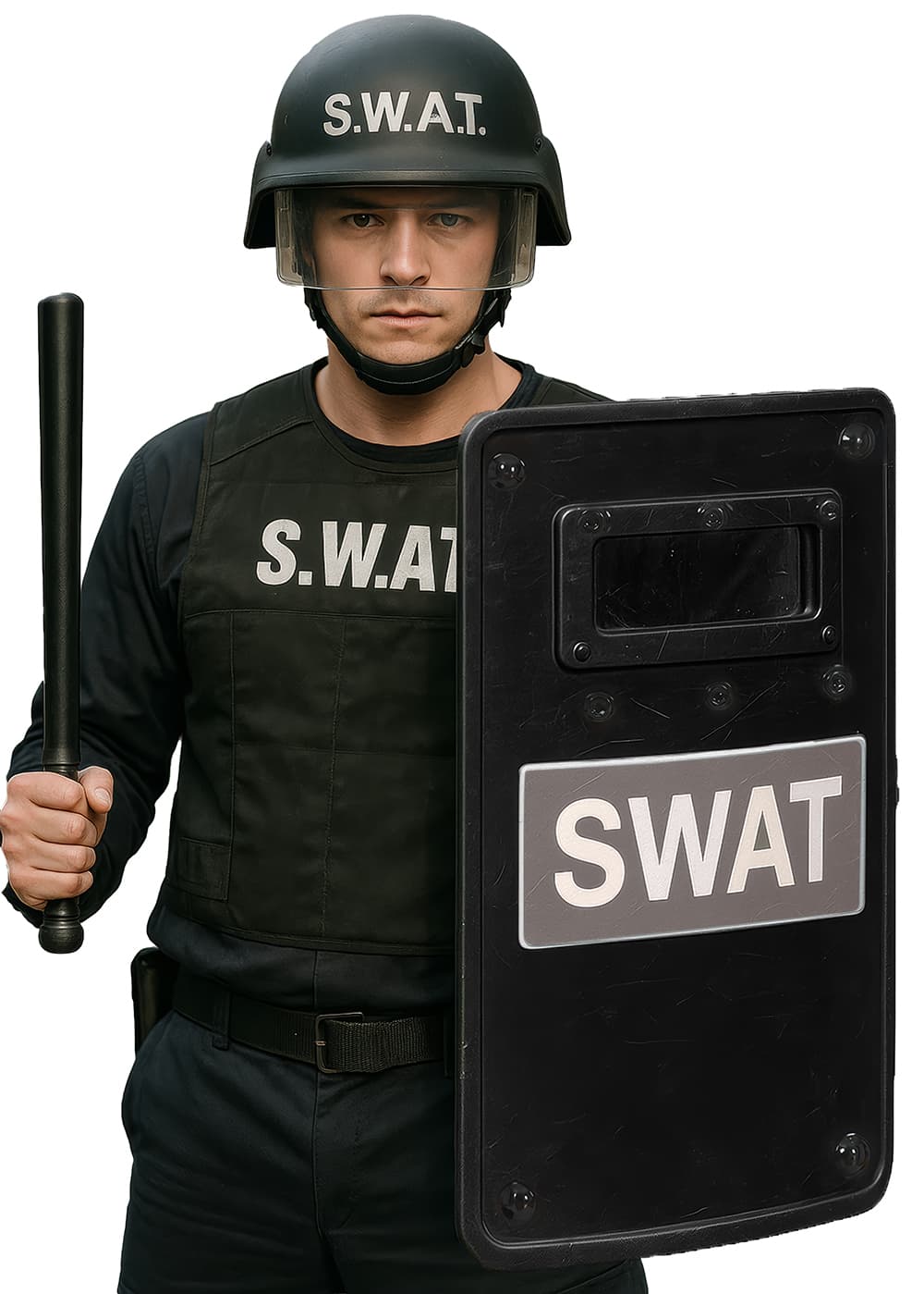 SWAT-skjold 65 × 40 cm