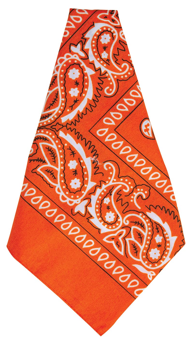 Orange cowboytørklæde