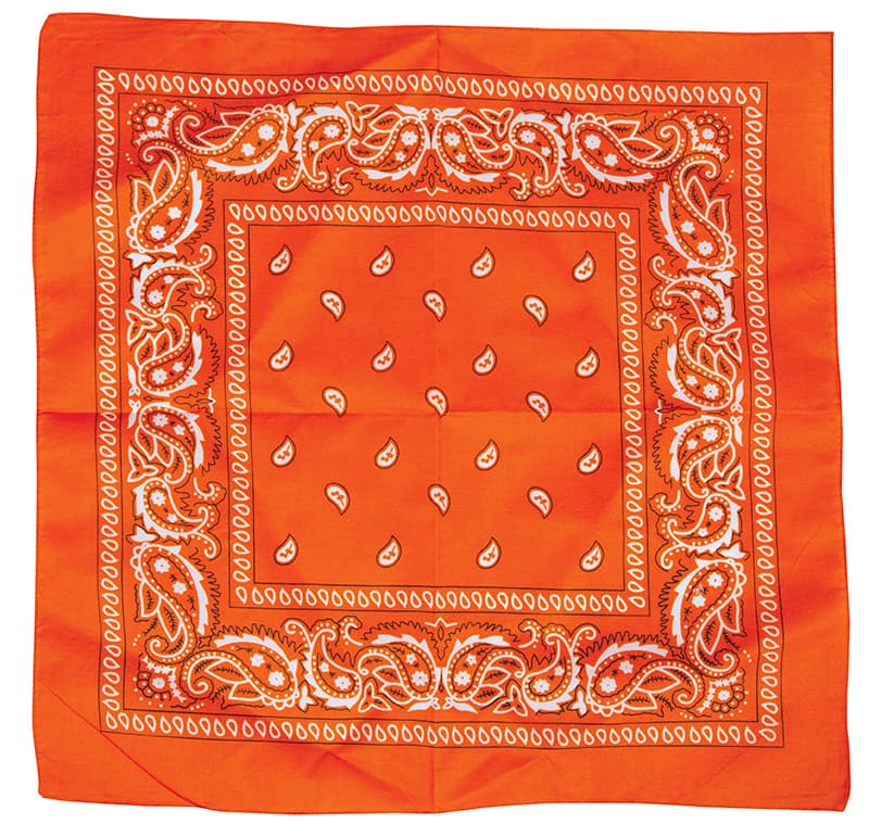 Orange cowboytørklæde