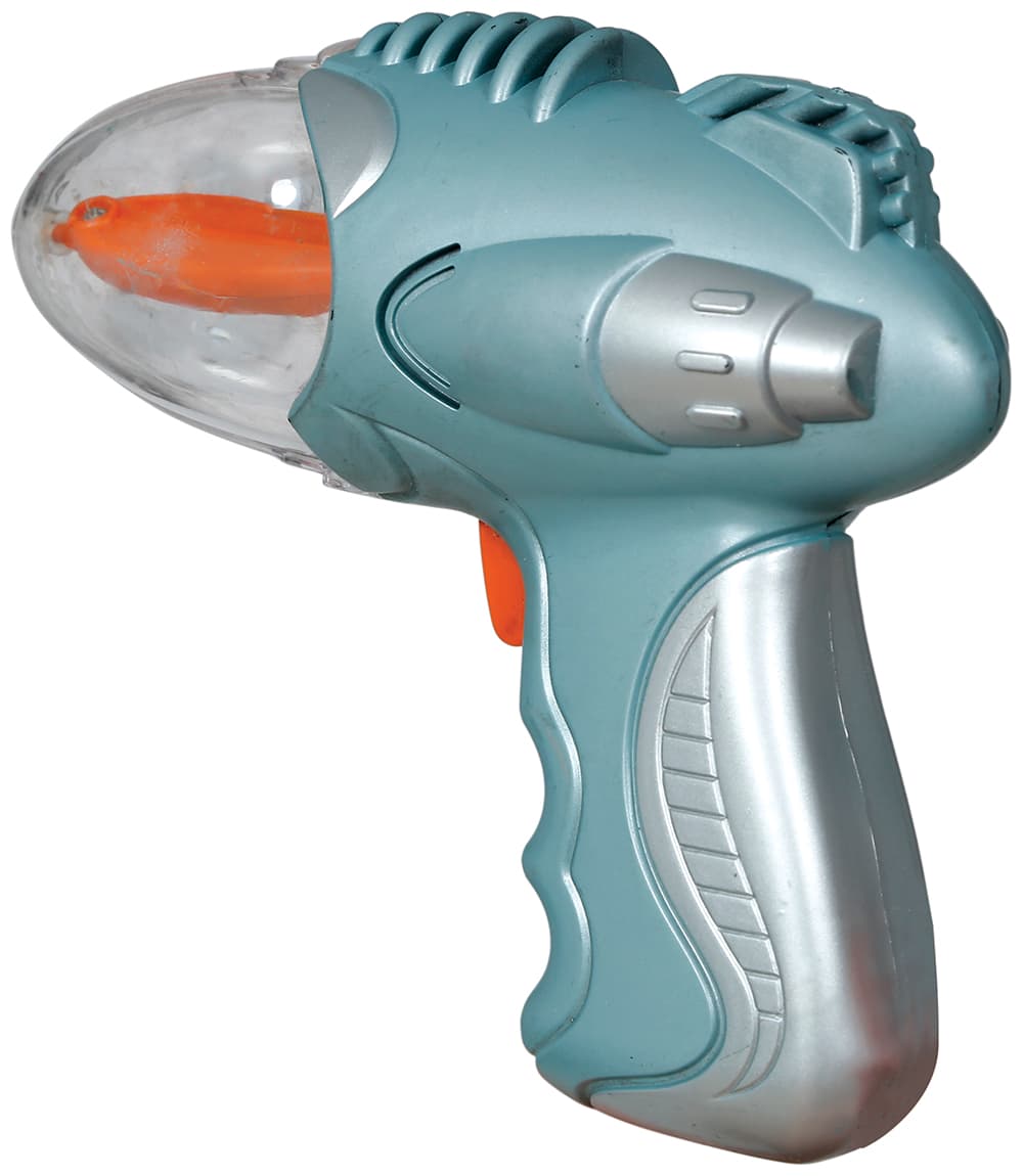 Sølvfarvet rumpistol 18 cm