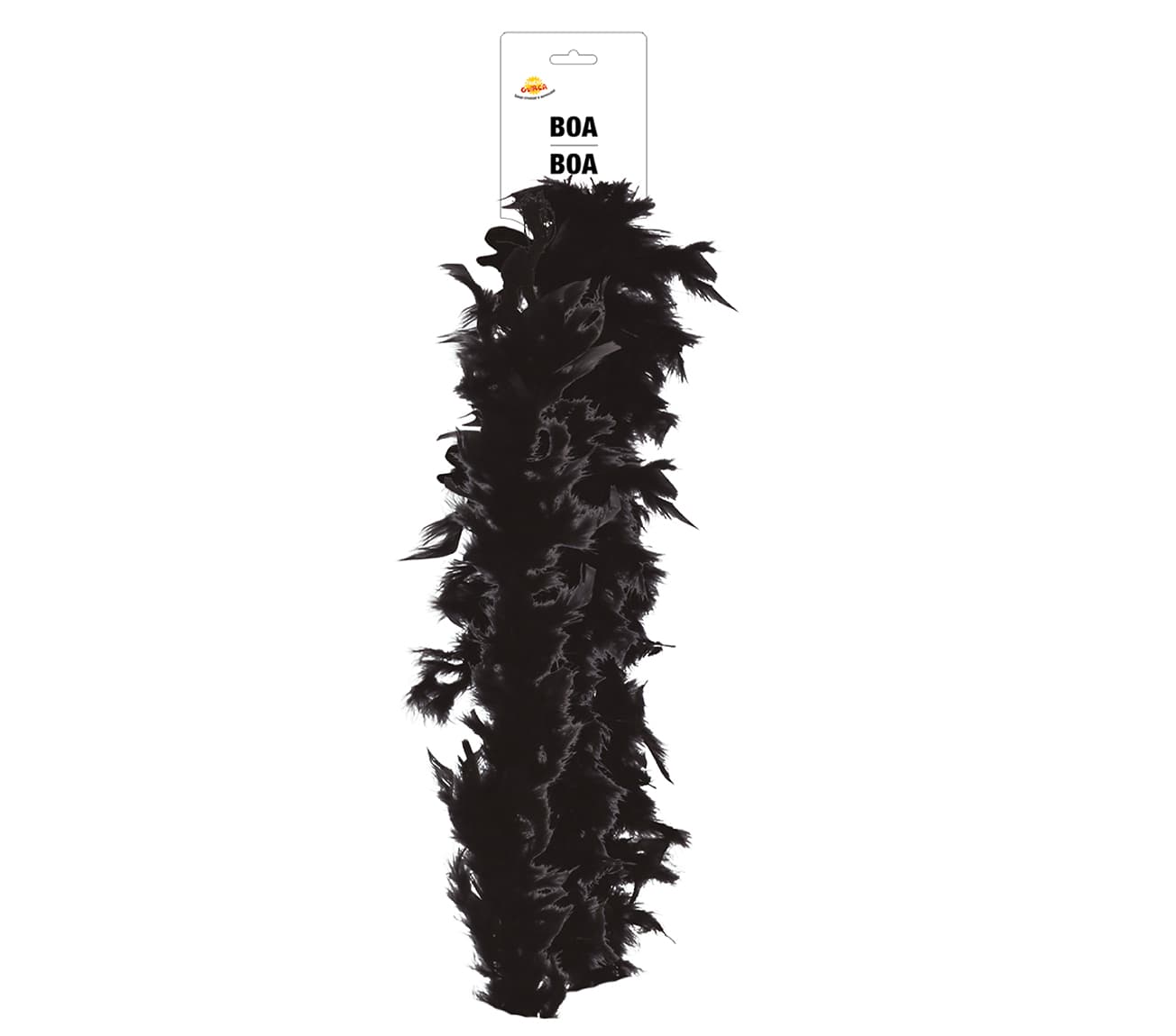 Boa med sorte fjer (40 g)