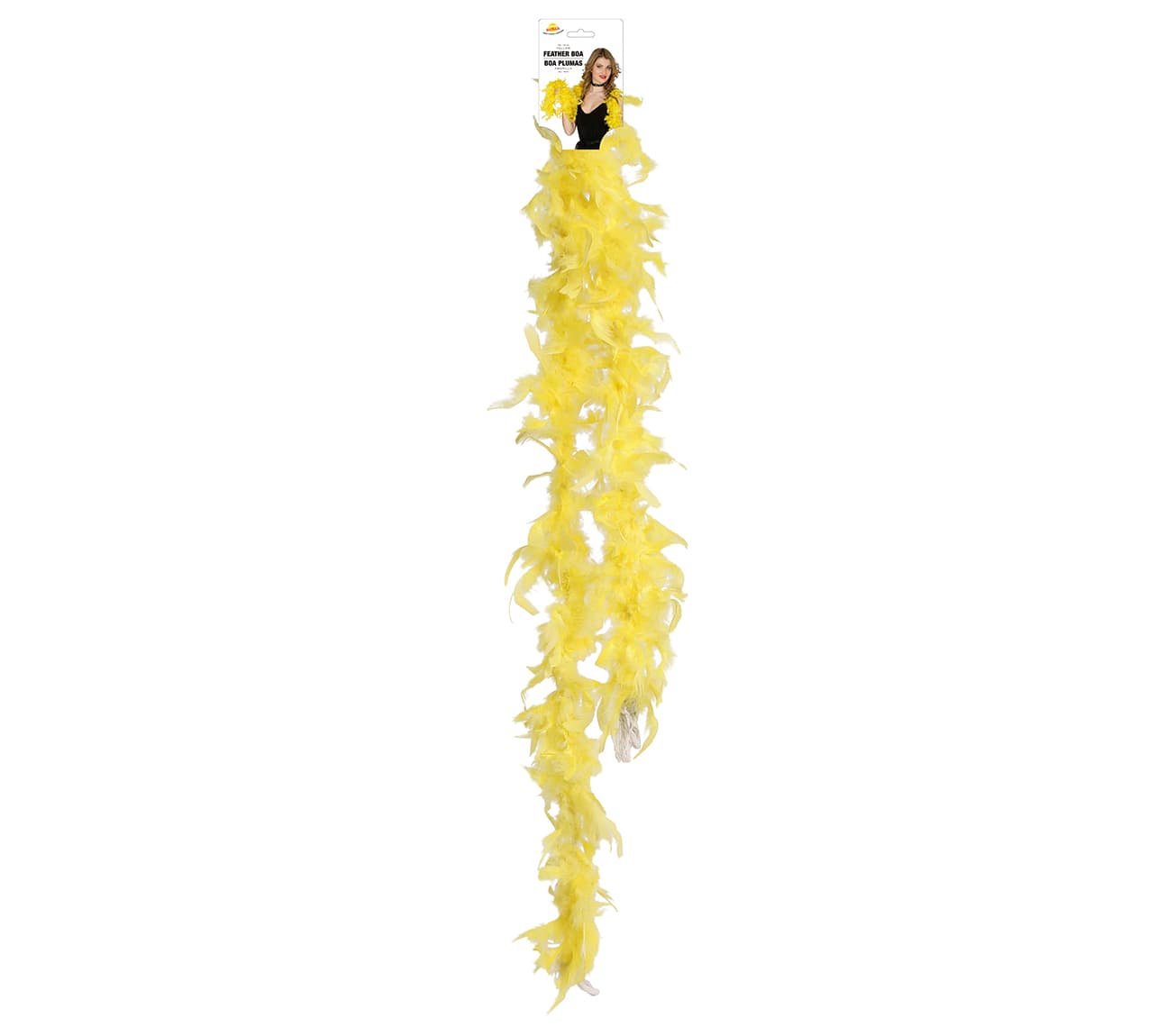 Boa med gule fjer (40 g)