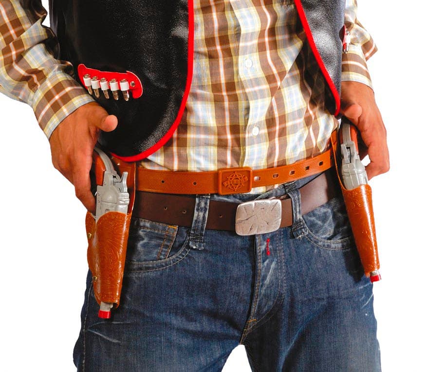 Dobbelthylster med 2 pistoler