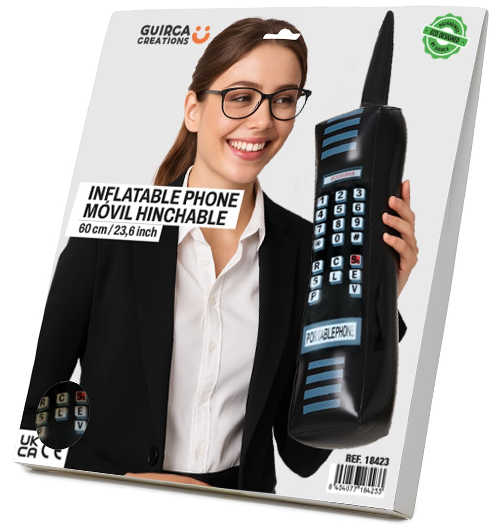 Oppustelig mobiltelefon 60 cm