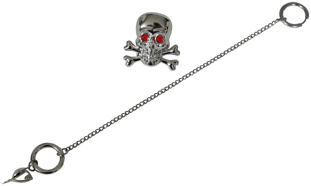 Piratring og ørering med piercing, til voksne