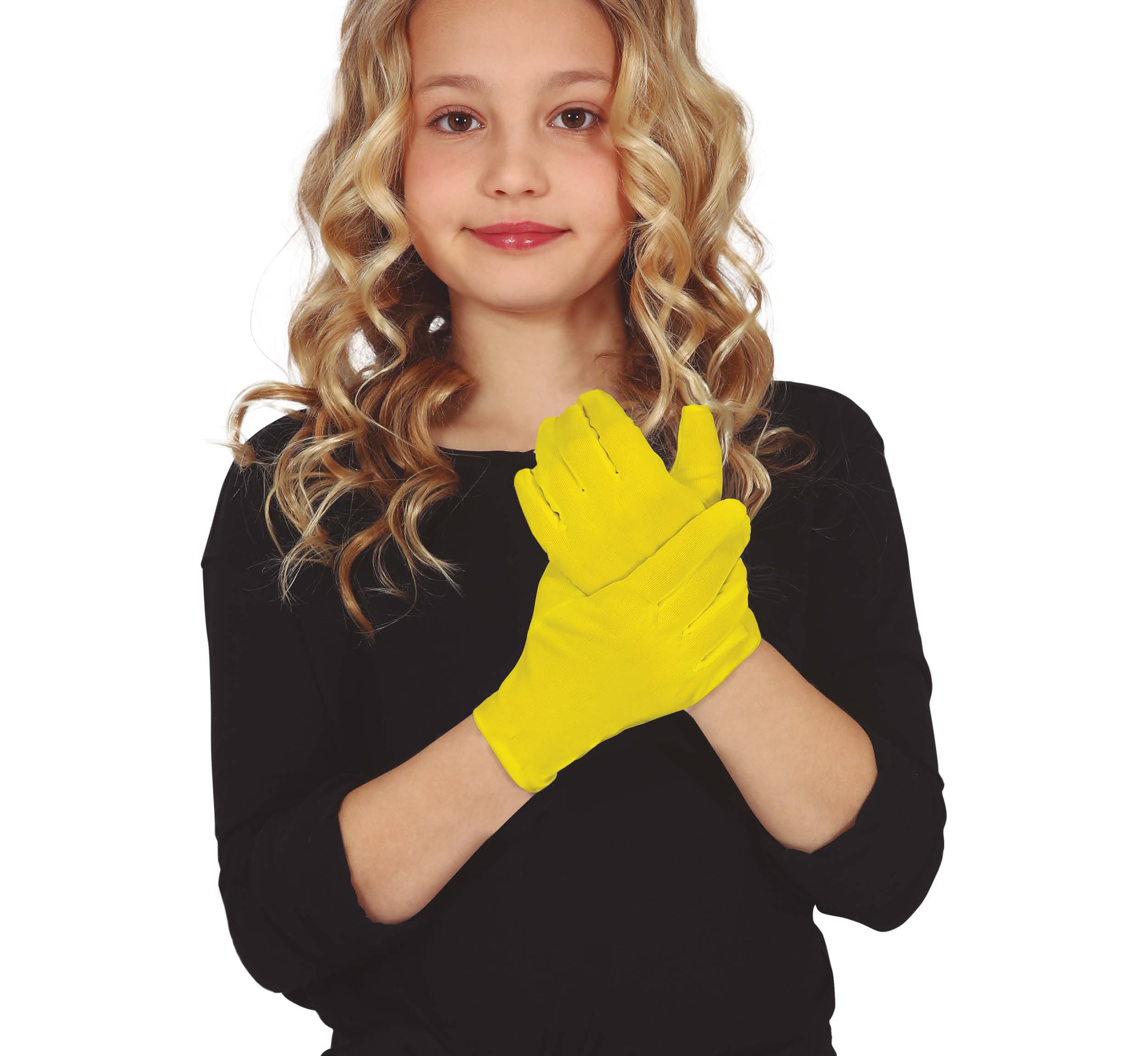 Handsker, 17 cm, gule, til børn
