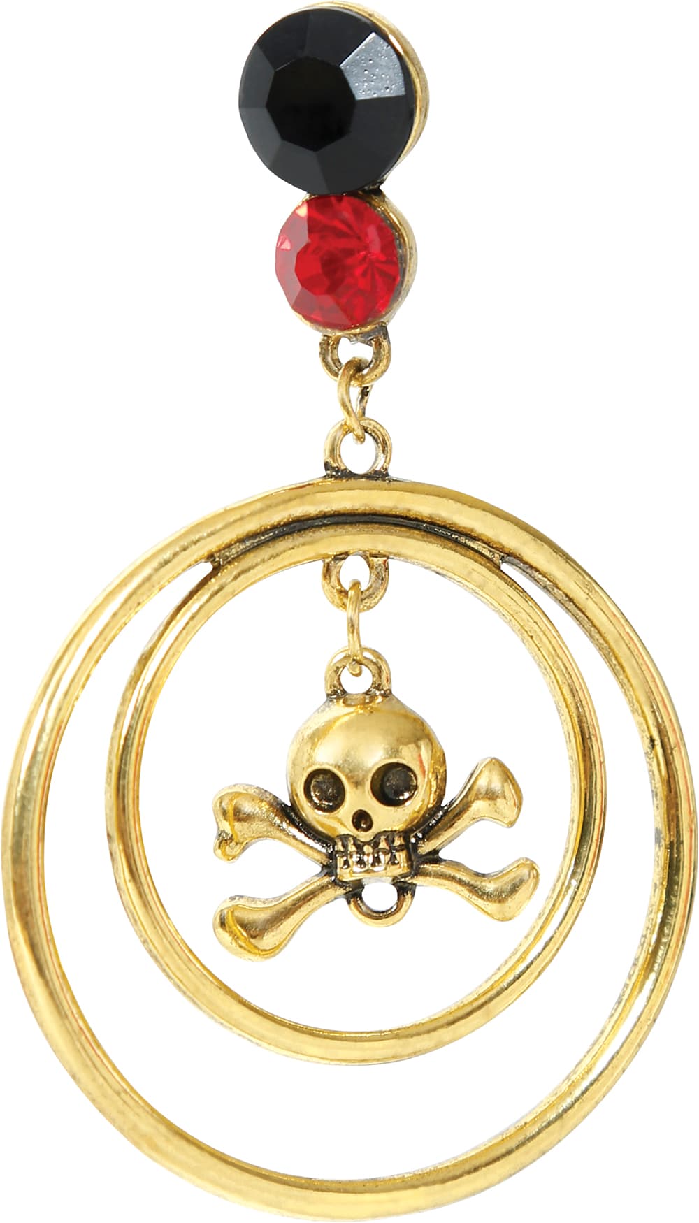 Piratsæt med halskæde og øreringe, metal