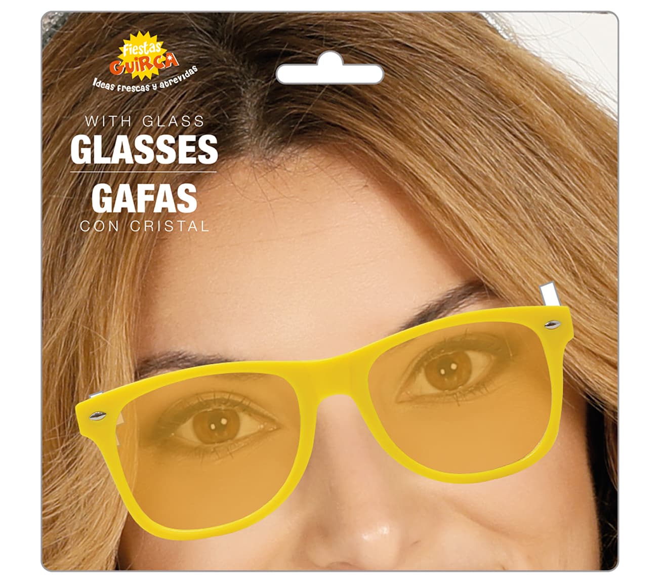 Gule briller med gule glas