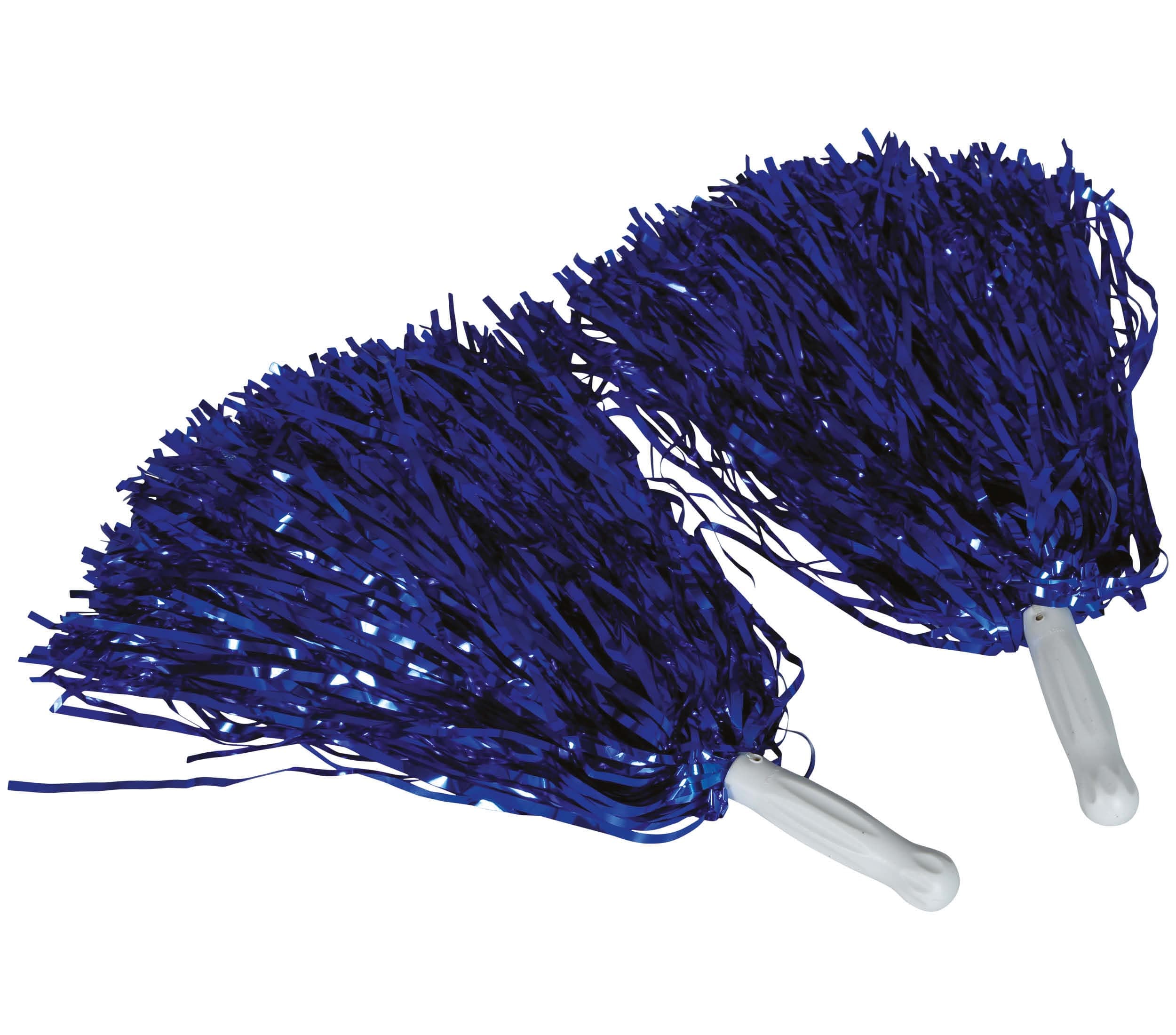 Par metalliske pomponer, blå, 30 g